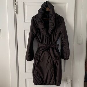 Ralph Lauren Black Puffer Coat with Belt